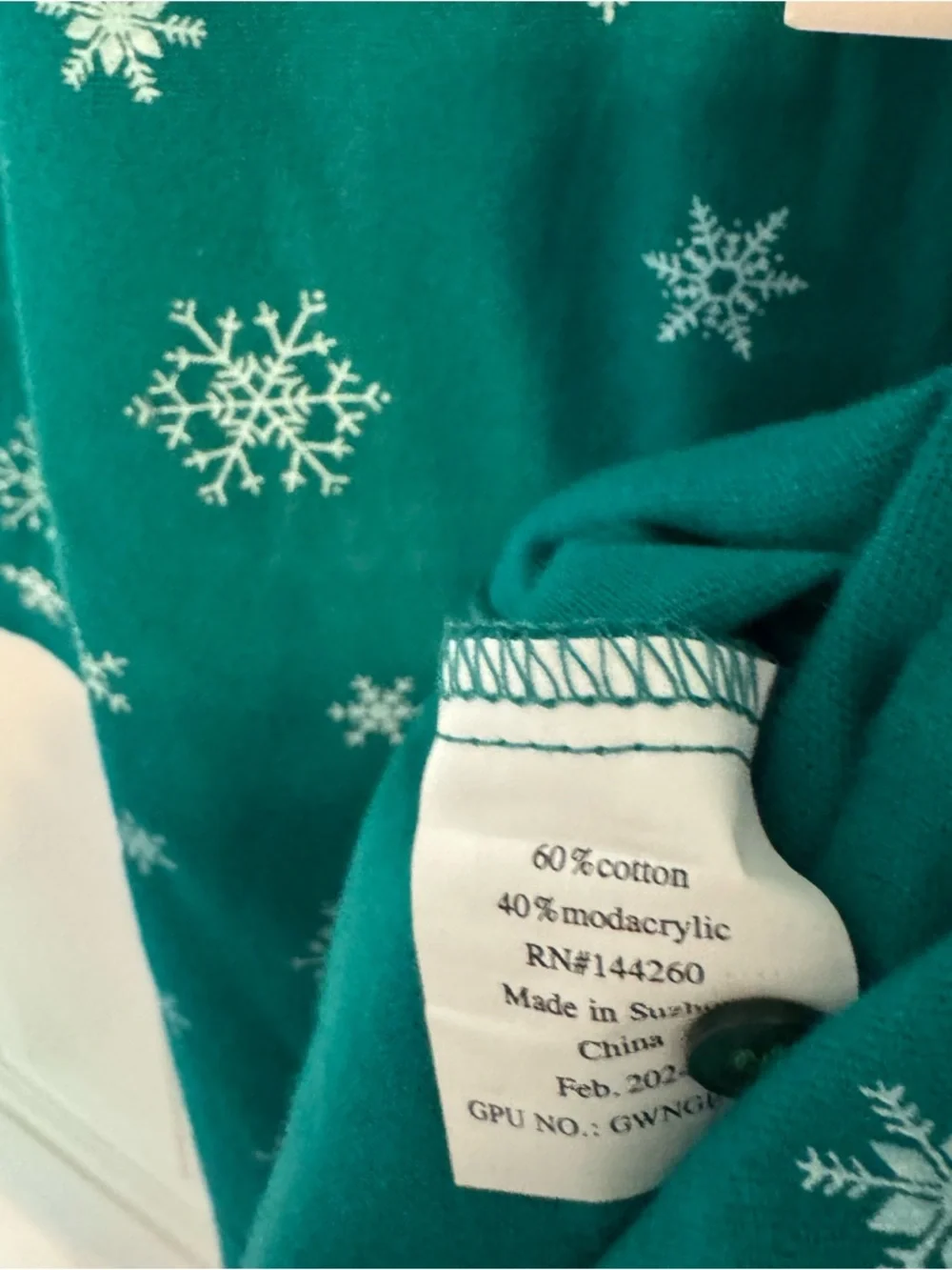 NWT Petite Plume Girls' Teal Snowflake Nightgown green sleeping dress 2T toddler
